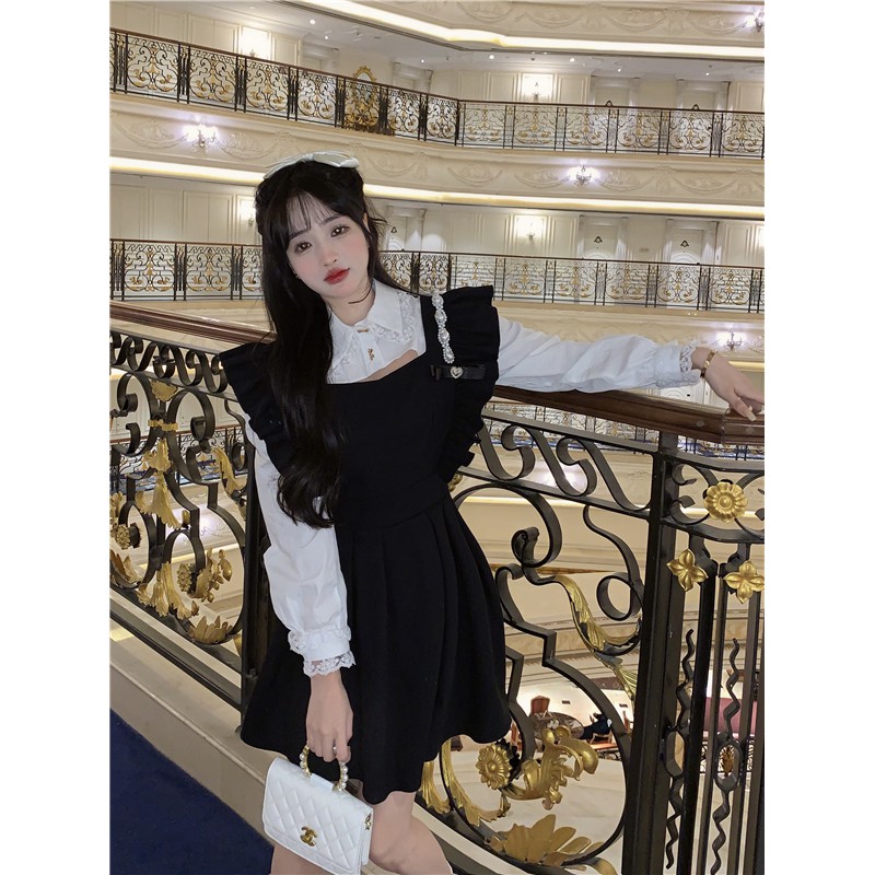 Set đầm nữ phong cách tiểu thư sang chảnh ngọt ngào hàng Quảng Châu cao cấp đầu xu hướng thời trang khí chất