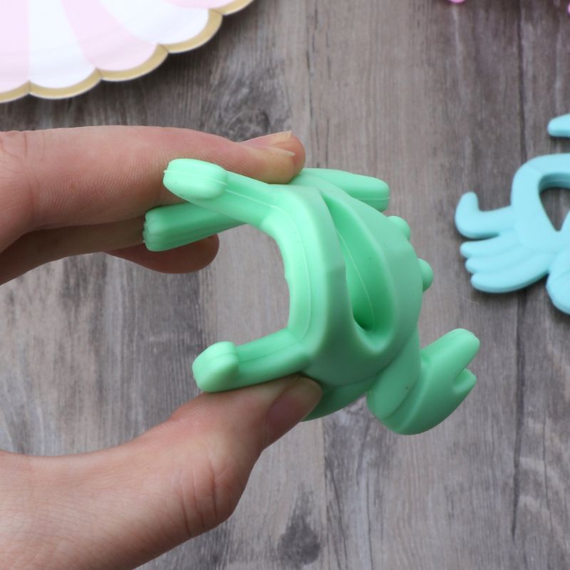 Đồ Chơi Gặm Nướu Hình Con Cua Bằng Silicone Cho Bé