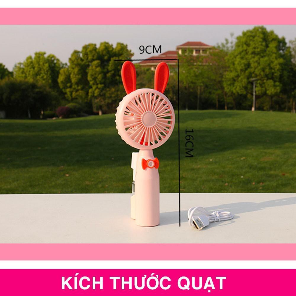 Quạt Phun Sương Cầm Tay Mini - Quạt Cầm Tay Mini Tích Hợp Phun Sương Dựng Đứng Được,quạt mini