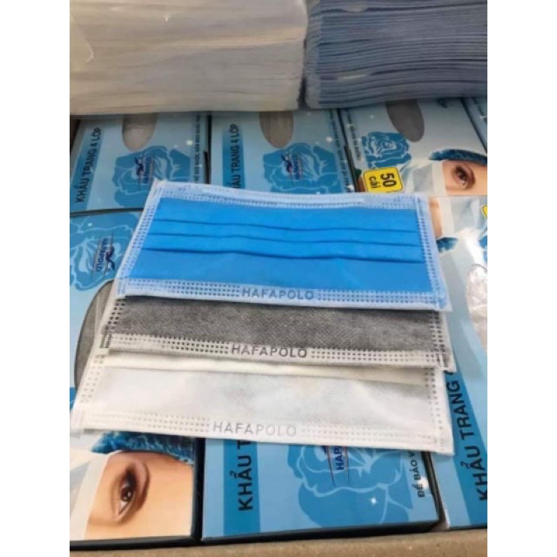 (Hàng chuẩn WHO) Khẩu trang y tế 4 lớp cho cả gia đình