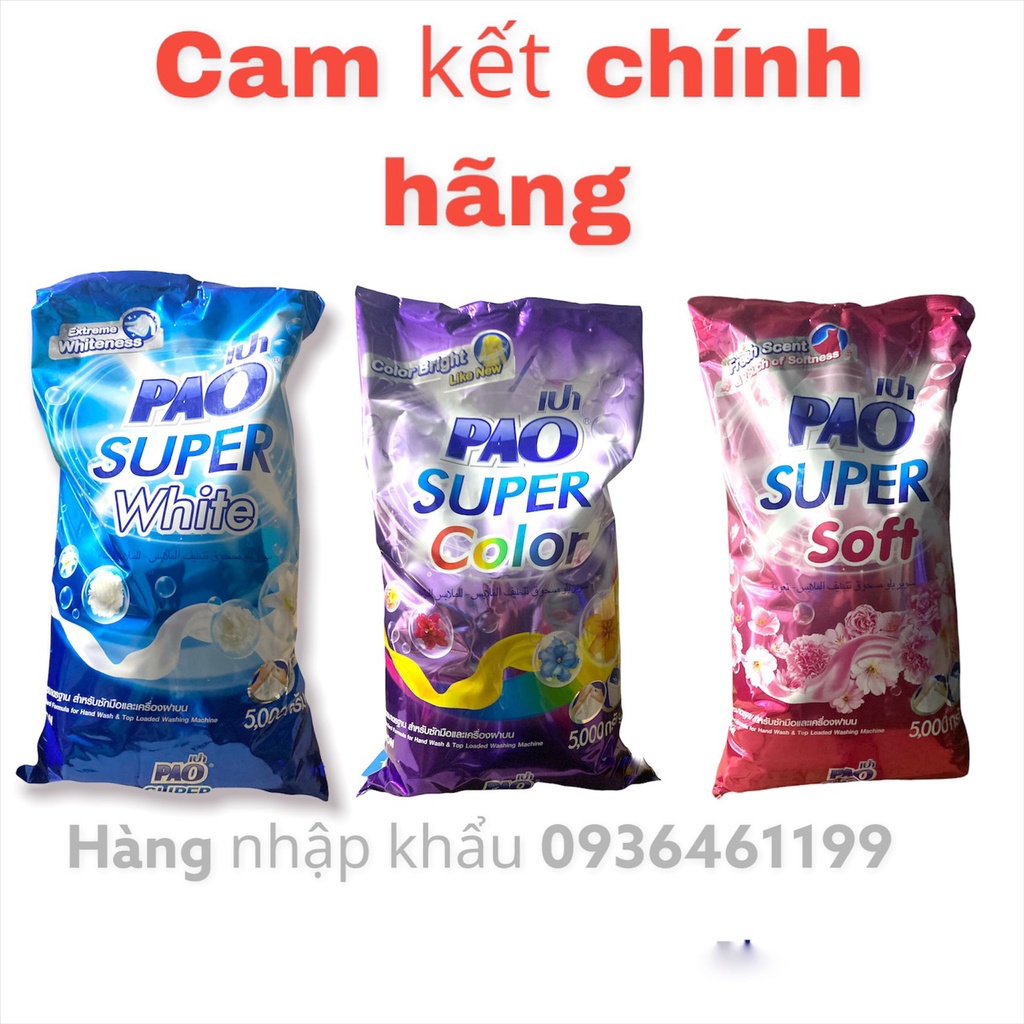 Bột giặt pao thái lan nhập khẩu chính hãng 5kg