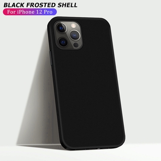 Ốp điện thoại TPU silicone dẻo nhám màu đơn chống sốc cho iPhone 11 12 Pro Max 12 Mini XS Max XR X