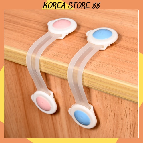 Khóa Hình Mặt Cười , Khóa Ngăn Kéo , Khóa Tủ Lạnh Loại Bền, Chắc - Dây Khóa Đa Năng 88291 KOREA STORE 88
