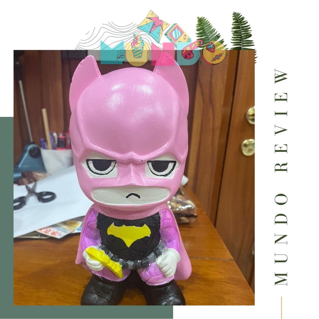 Tượng tô màu (có màu cọ) cao cấp chọn mẫu SIZE XXL BATMAN, tượng thạch cao MUNDO