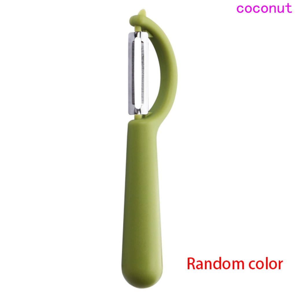 Fruit Vegetable Stainless Steel Peeler Paring cutter Round Handle Tools Kitchen Processor Random Color