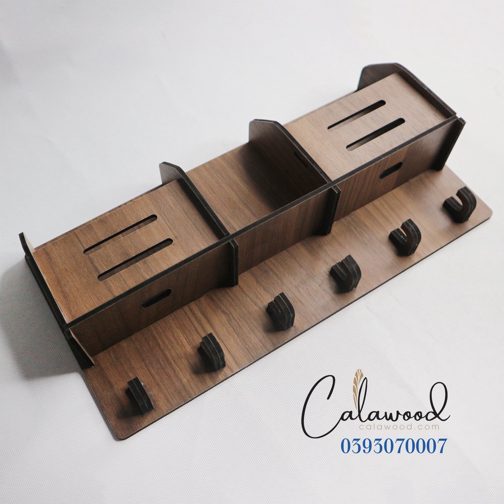 🌸Kệ gỗ HDF đa năng treo tường🌺trang trí nhà cửa, treo chìa khóa, vật dụng cá nhân