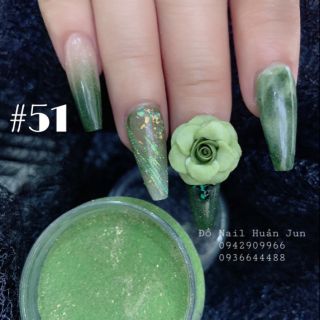 Hũ bột 35g màu xanh 51
