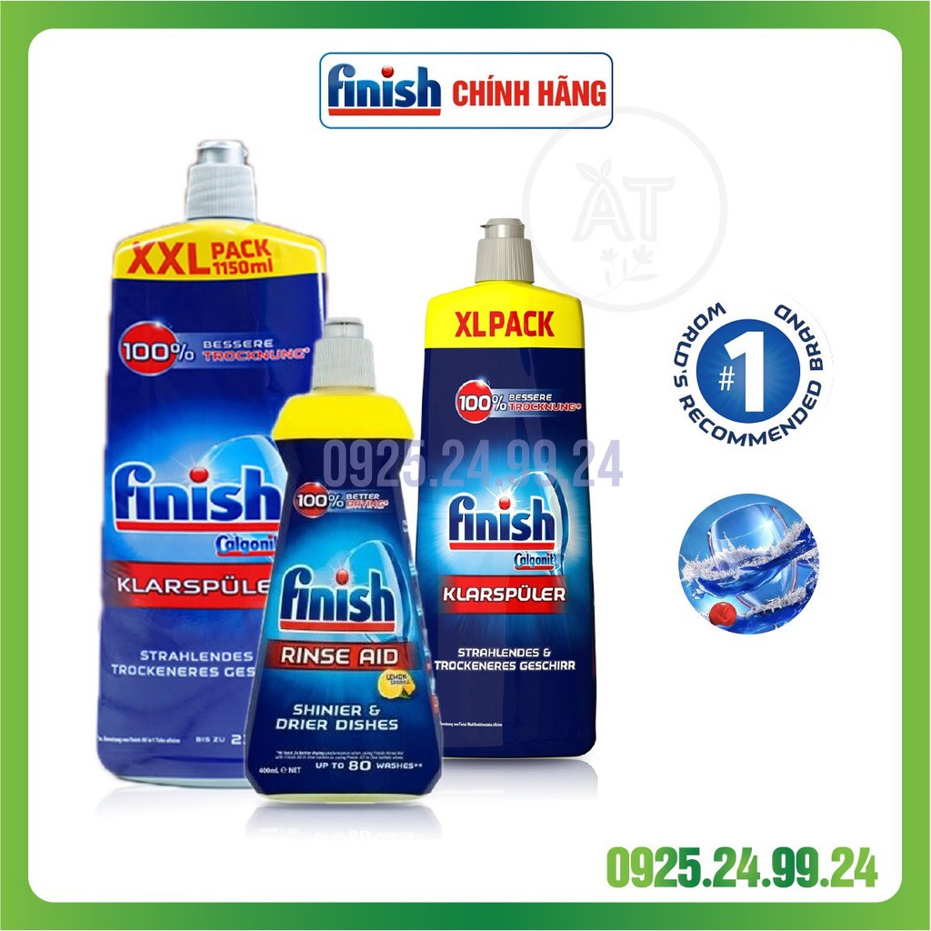 Nước bóng Finish (chất trợ xả) dùng trong máy rửa chén bát