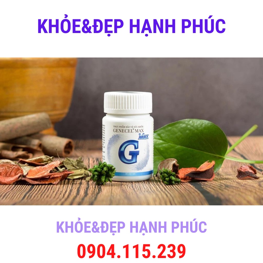 Thực phẩm bảo vệ sức khỏe Genecel Max hỗ trợ tăng cường hệ miễn dịch - Vinalink group - 30 viên/lọ