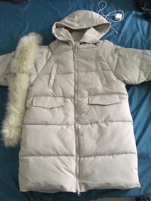 Sẵn Đen SML, Ghi S - Áo phao béo dáng dài loại đẹp AP15 (Ảnh thật sp) | BigBuy360 - bigbuy360.vn