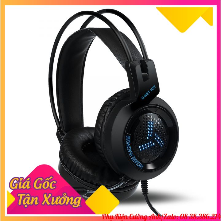 Tai Nghe Gaming GNET H3T Có Mic, Màu đen, G-Net H3T - Hàng hãng