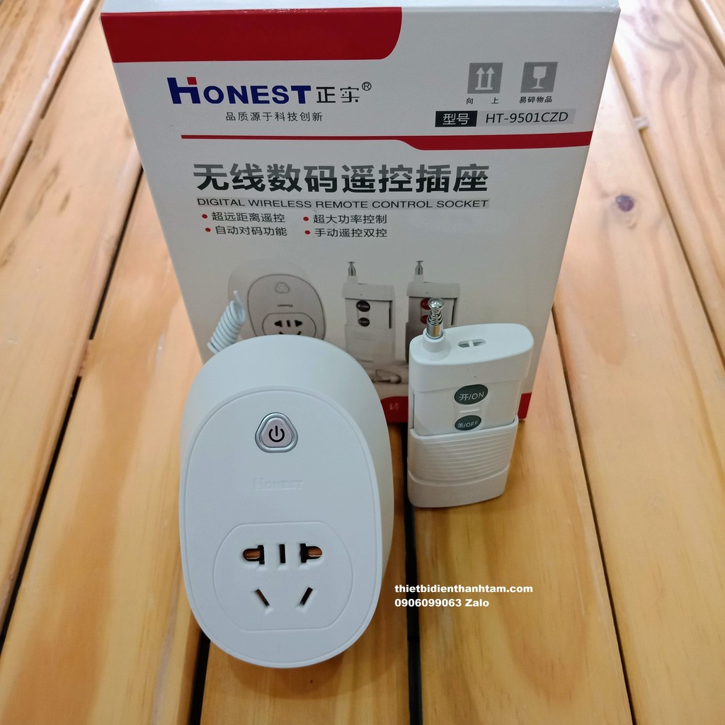 Ổ cắm điều khiển từ xa công suất lớn Honest HT-9501 30A 220VAC