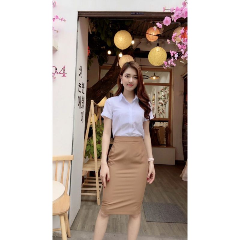 Chân váy bút chì dài Homieyl cao cấp, chân váy công sở nữ màu đen dài xẻ sau - A8629 | BigBuy360 - bigbuy360.vn