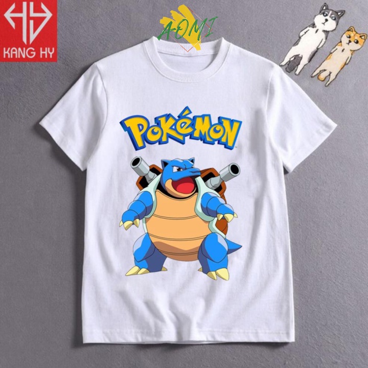 [nhiều mẫu lựa lựa] ÁO THUN HOẠT HÌNH DỄ THƯƠNG POKE TRẺ EM CHO CẢ GIA ĐÌNH AOMIVN V1812