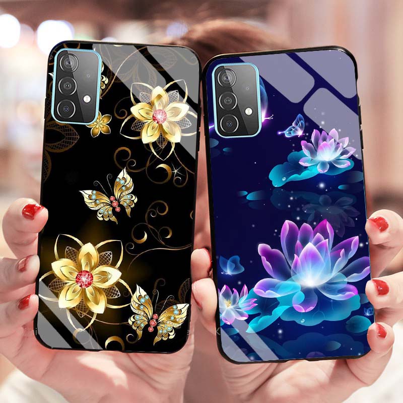 Ốp Oppo A16, A52, A92 Lưng Kính Cường Lực Mới Nhất