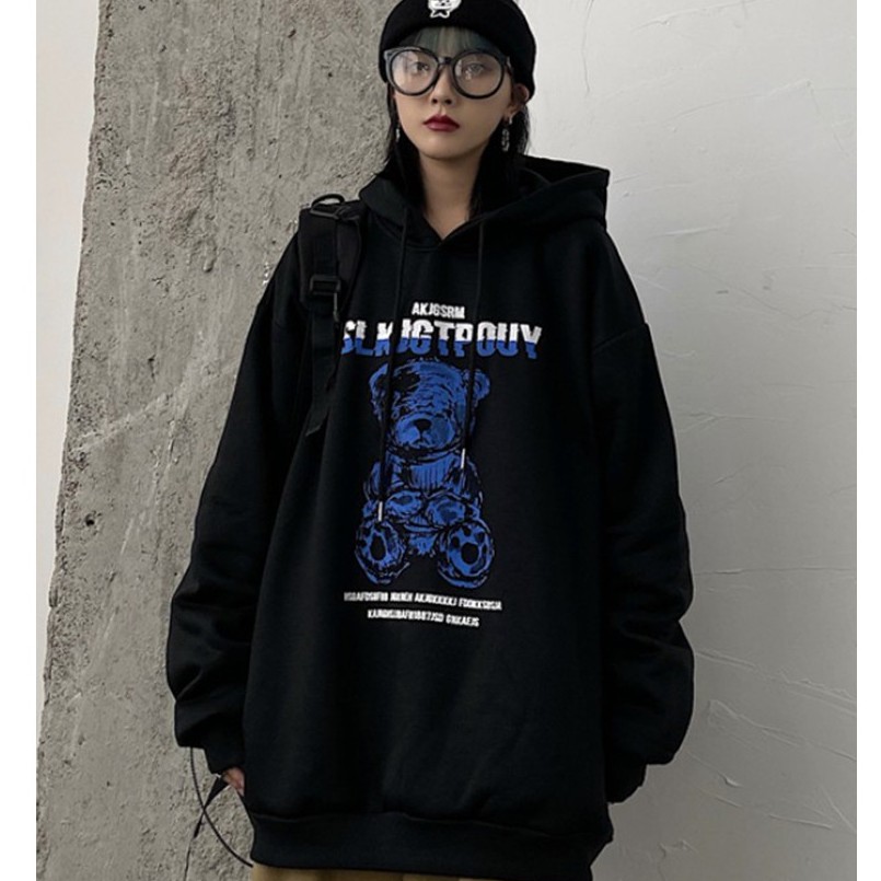 Áo hoodie nữ form rộng nỉ dày hàn quốc thời trang unisex hàn quốc đi học đi chơi học sinh