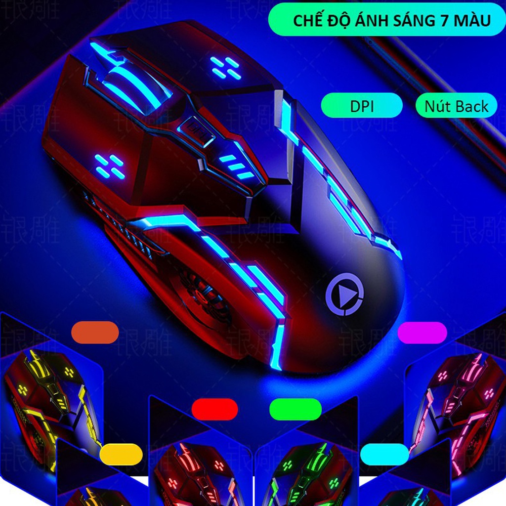 Chuột máy tính có dây gaming - Chuột gaming máy tính có dây YINDIAO G5 3200DPI / Chế độ LED 7 màu / 6 nút bấm