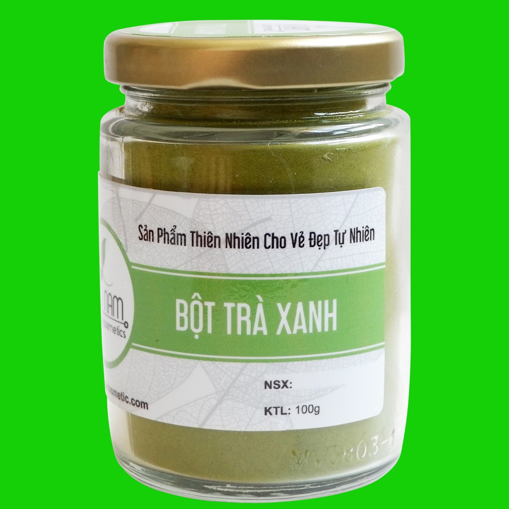 Cặp Đôi Trắng Da Dưỡng Ẩm Tinh Bột Nghệ và Bột Trà Xanh 100Gr