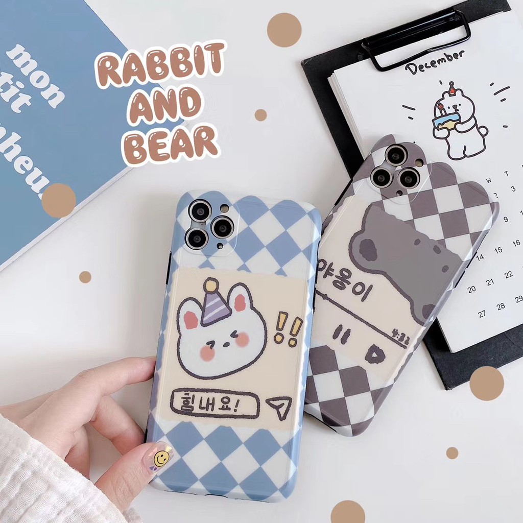 Ốp Điện Thoại Hình Gấu Đáng Yêu Cho Iphone 11 Pro Xs Max Xr I 8 I 7 Plus | BigBuy360 - bigbuy360.vn