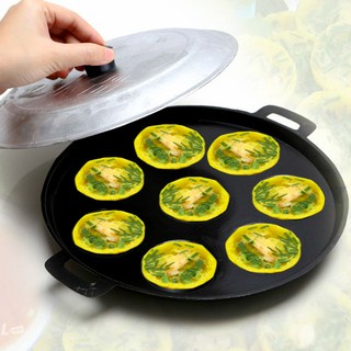 Khuôn bánh khọt 8 lỗ kèm nắp đậy chống dính,khuôn chống dính làm bánh bông lan và bạch tuộc trứng cút,....đa năng