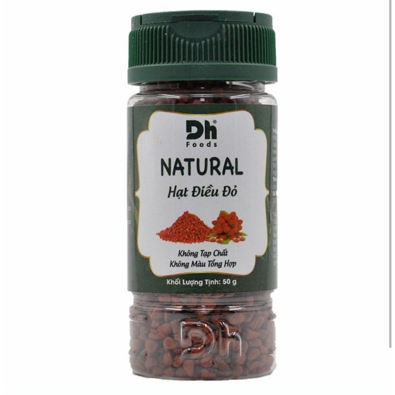 Hạt Điều Đỏ Natural Dh Foods Hũ 50G