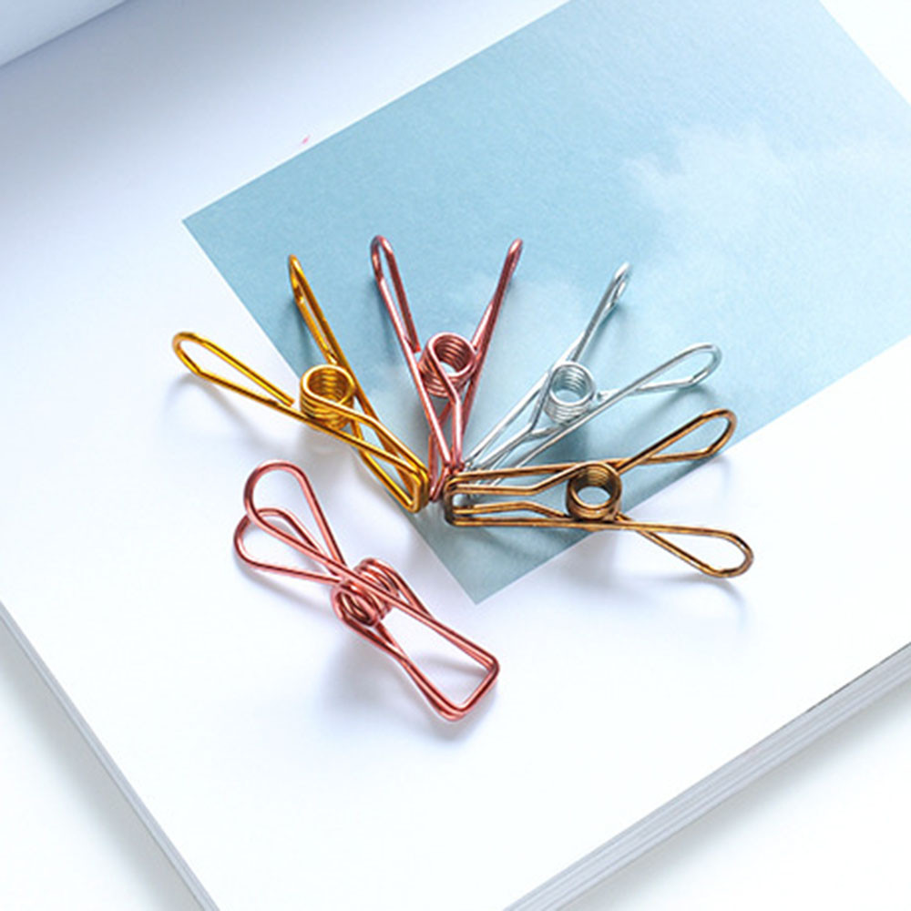 Kẹp đồ/ thực phẩm bằng kim loại mạ vàng sáng tạo cao cấp