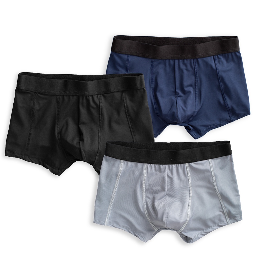 Combo 3 Quần Lót Nam Boxer Cạp Trơn 17CENTII Chất vải Thông Thoáng Kháng khuẩn