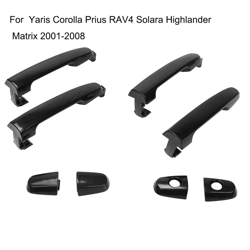 Set 4 Tay Nắm Cửa Bên Ngoài Cho Toyota Corolla Camry Prius Rav4 2003-2008 69211-aa020