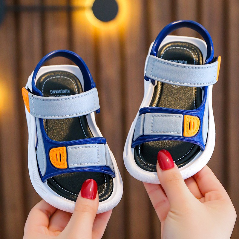 Sẵn Ảnh Thật Sandal Quai Hậu Đế Êm Chân Cho Bé Trai 1-3 tuổi KB119