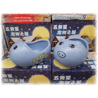 Chén sứ đựng thức ăn hamster, nhím kiểng