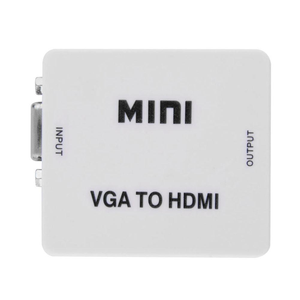 Hot sale Mini HD 1080P Audio VGA To HDMI HD HDTV Video Converter Box Adapter With HD