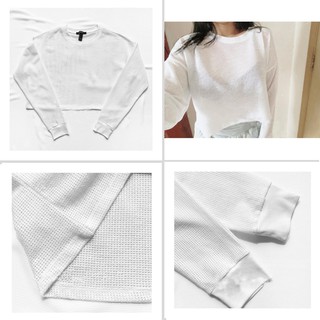 Áo lưới croptop see-through vnxk F21 / mix bralette / áo tập gym