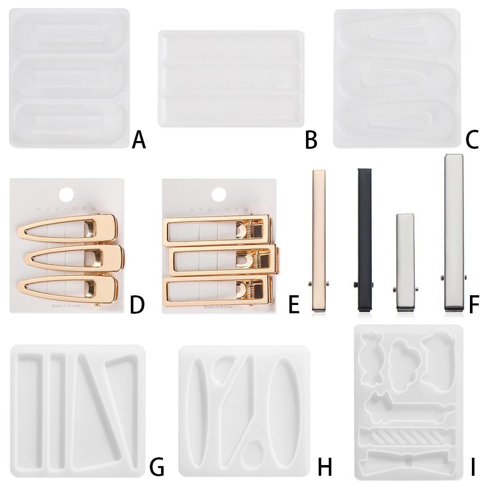 Khuôn Làm Kẹp Tóc Trang Trí Thủ Công|Keo Dán Tạo Kiểu Tóc Hình Giọt Nước