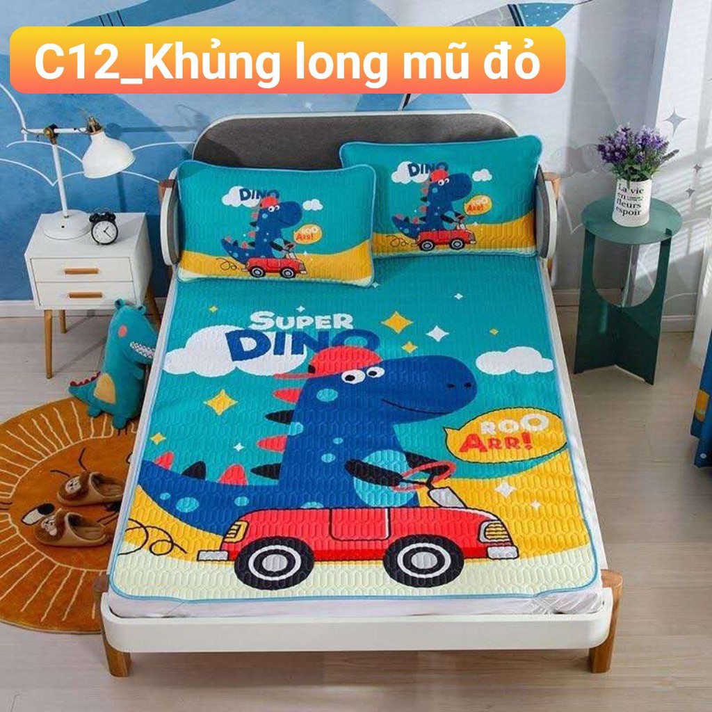 Chiếu điều hòa cao su non 6D họa tiết hoạt hình