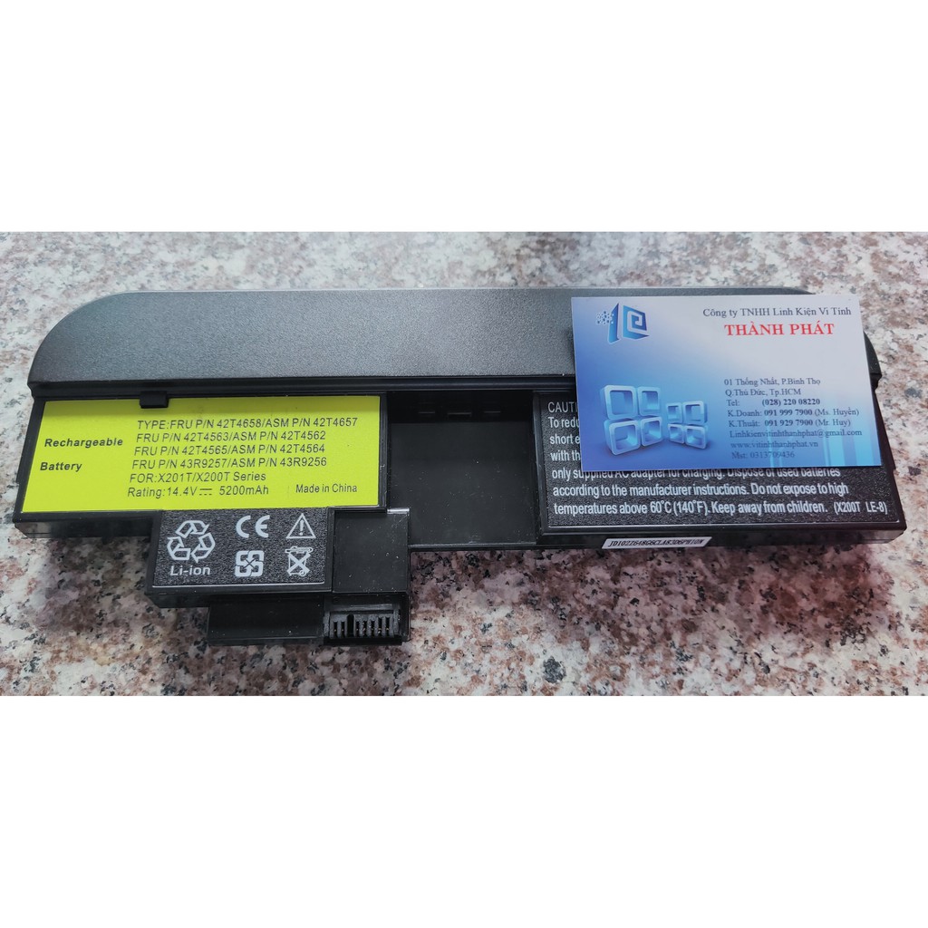 Pin LENOVO X200, X200 7454, X200 7455, X200 7458, X200s, X200s 7465, X201, X201-3323, X201i, X201s Màn Xoay, 8Cell
