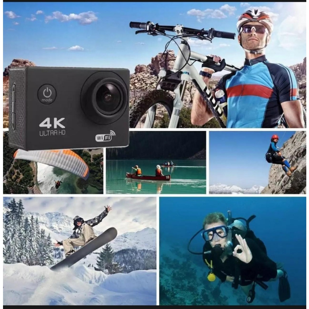 Camera hành trình chống nước 4K SPORT Ultra HD DV, kết nối WF bằng phần mềm ( Goplus Cam), góc quay 170 độ,có bảo hành | WebRaoVat - webraovat.net.vn