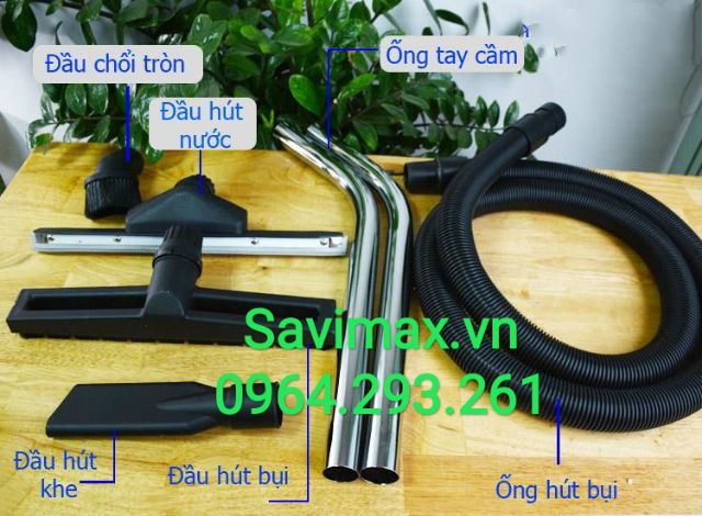 Máy hút bụi nước công nghiệp HiClean HC 30, máy hút bụi cho trường học, máy hút bụi cho nhà xưởng