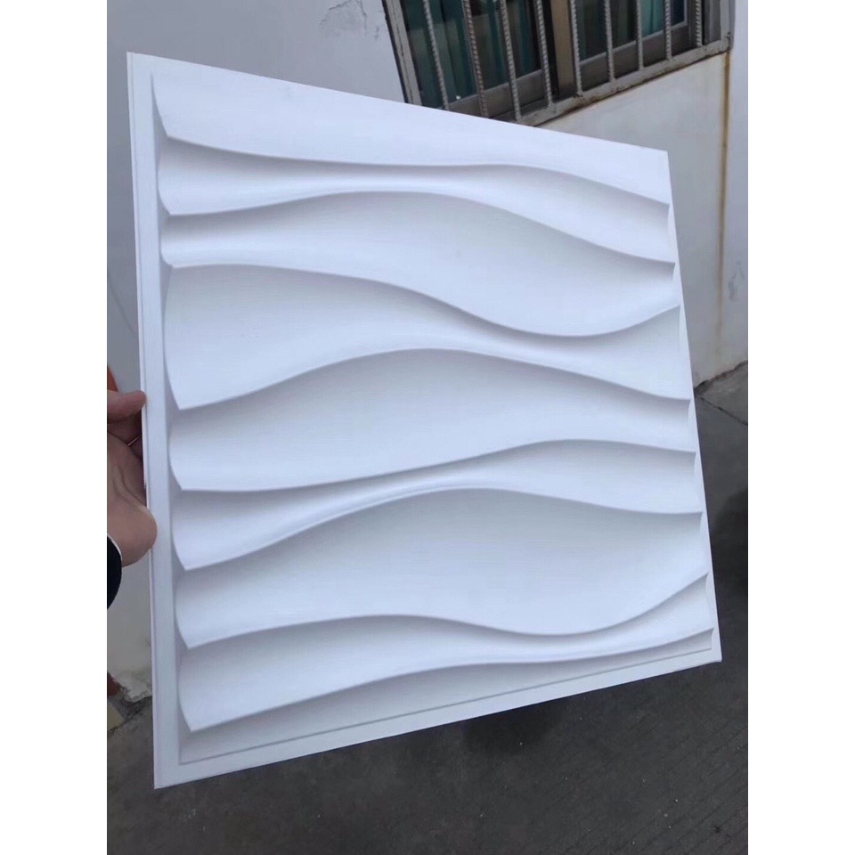 Ốp 3D Nhựa Trắng