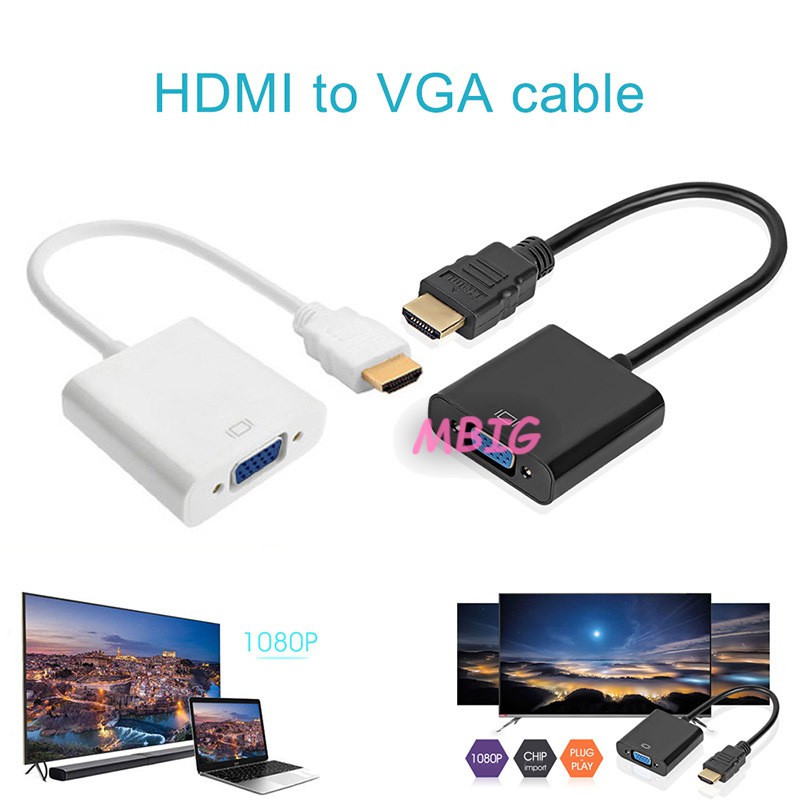 Đầu chuyển đổi cổng HDMI VGA sang cổng VGA cho máy tính , laptop