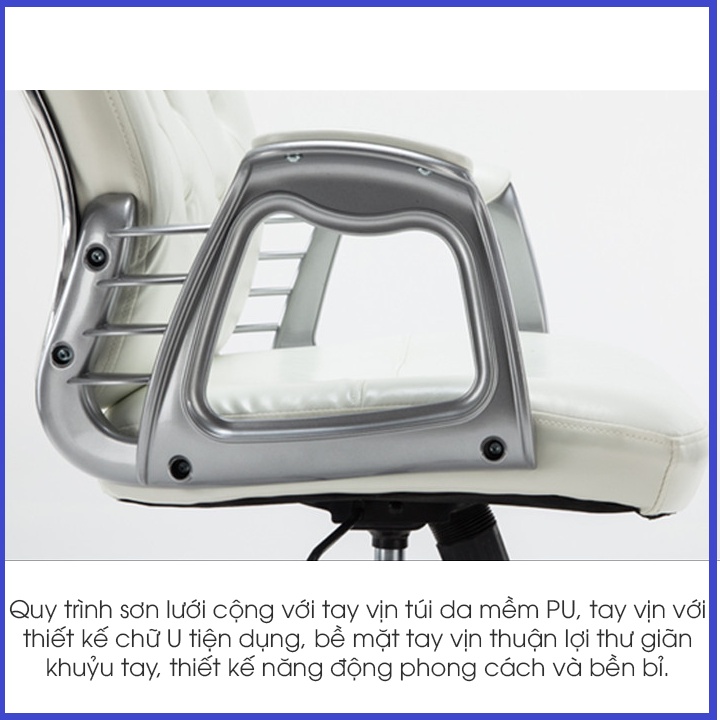 Ghế Văn Phòng, Ghế Làm Việc Phong Cách Tân Cổ Điển KT 65cm x 115cm