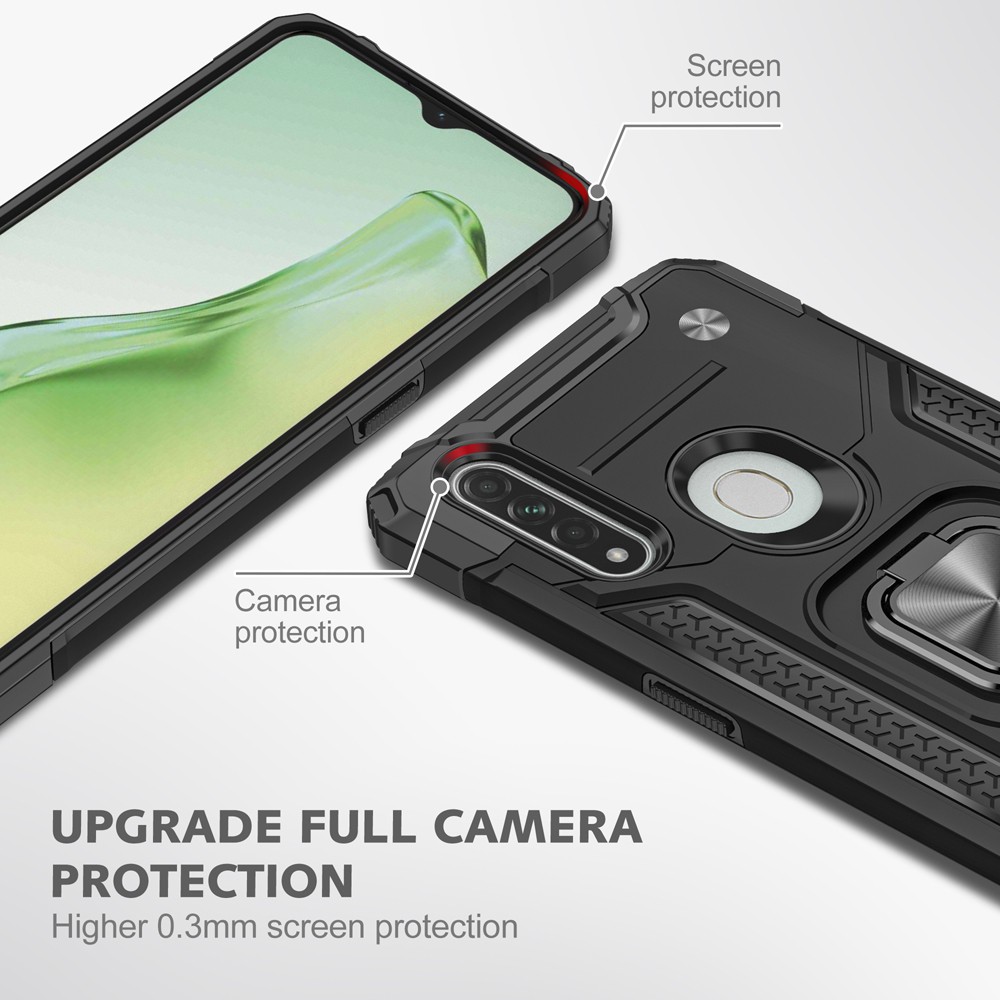 Ốp lưng Realme 5 5i 5s 6i Oppo A12 A15 A15S A31 A3S A5S A7 A52 A54 A92 A93 A5 A9 2020 RENO4 5G Chống sốc Kemeng kèm nhẫn