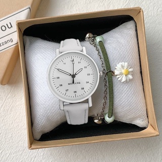 Đồng Hồ Quartz Nữ Dây Da Mặt Tròn