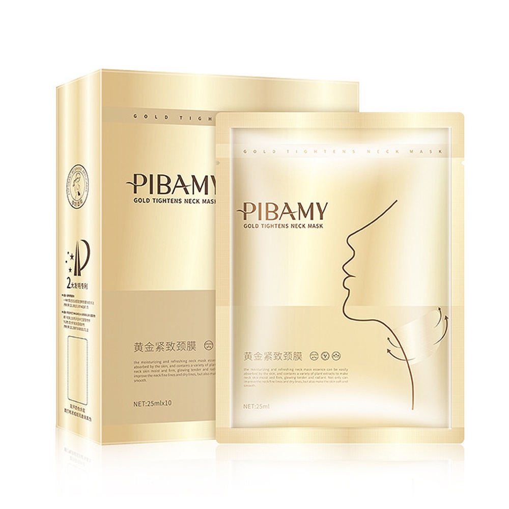 Set 10 Mặt Nạ Cổ Dưỡng Ẩm Thu Nhỏ Lỗ Chân Lông Làm Mờ Nếp Nhăn Nuôi Dưỡng Da