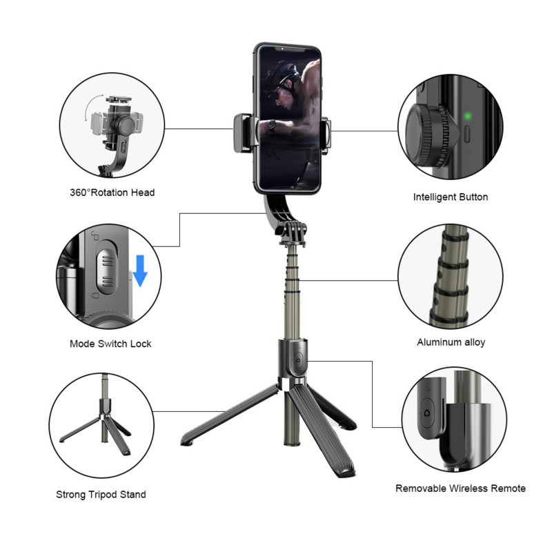 Gậy Chụp Ảnh Selfie L08 Kết Nối Bluetooth 1 Trục Cho Điện Thoại Thông Minh | BigBuy360 - bigbuy360.vn