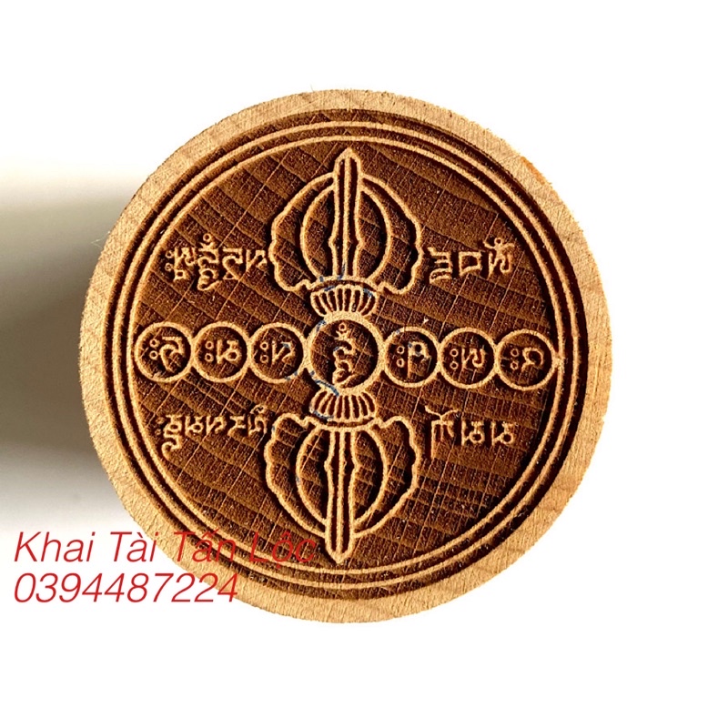 Con dấu , ấn gỗ khắc chày Kim Cang - Kim Cang ấn
