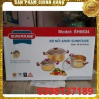 Bộ nồi sunhouse SH6634