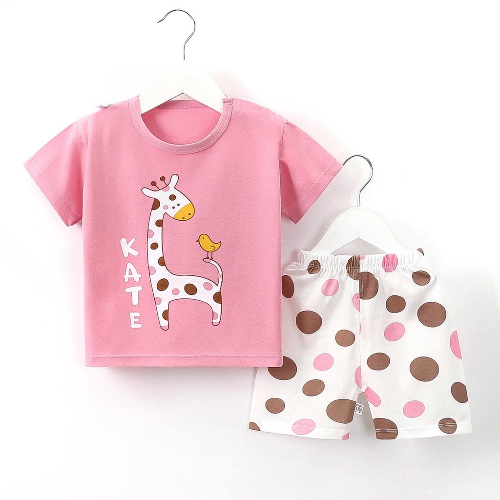 Bộ quần áo trẻ em Minky mom chất thun lạnh , quần áo cộc tay cho bé trai bé gái-1047