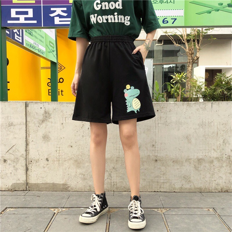 Quần đùi nam shorts nữ thun cotton da cá unisex thể thao cao cấp ống rộng bigsize mặc nhà ngủ thời trang hàn quốc KLDT