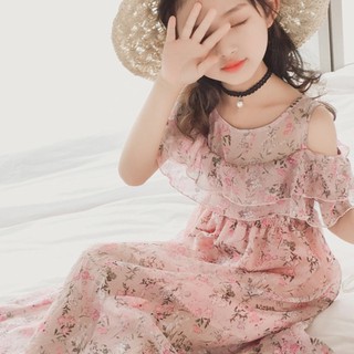 Đầm maxi voan cho bé gái