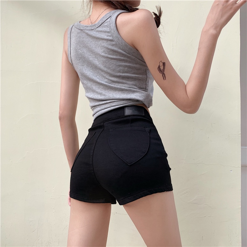 Quần Short Denim Dáng Ôm Gợi Cảm Dễ Phối Đồ Thời Trang Mùa Hè